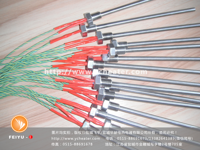 帶六角螺紋單頭電加熱管