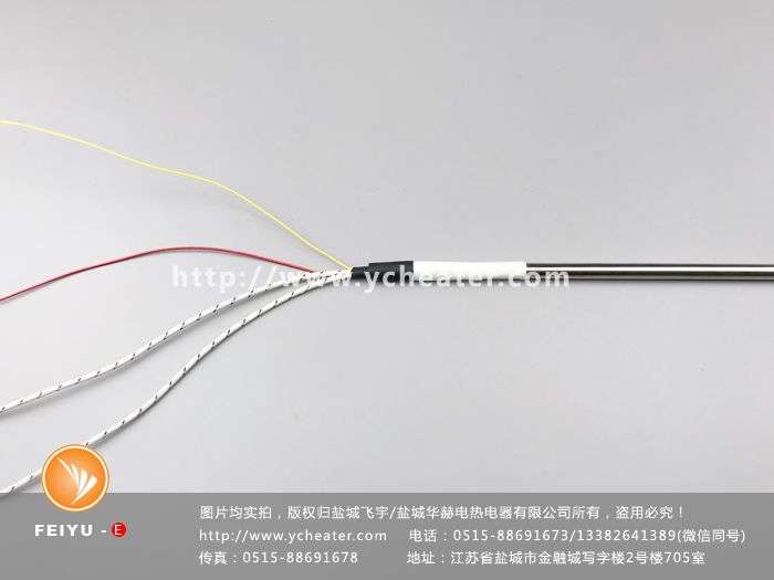 帶測(cè)溫線單頭電加熱管